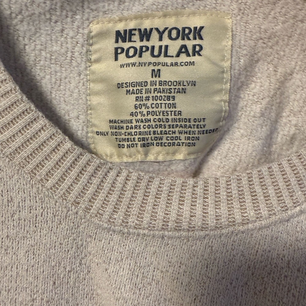 Beige New York Sweatshirt - Picture 4 of 4